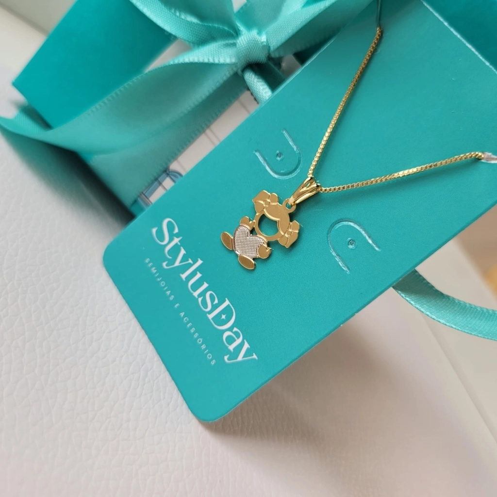 Colar Filha com Caneta de Ródio