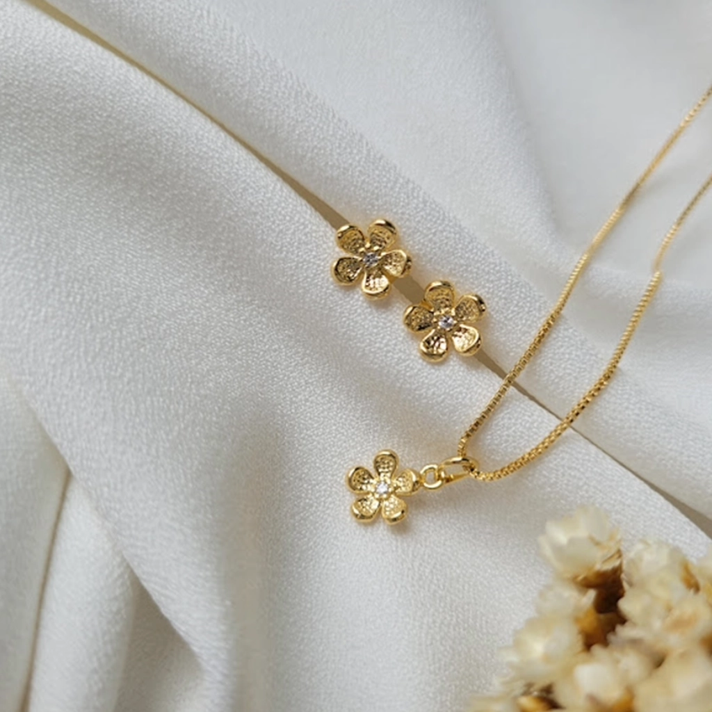 Conjunto Flor Cristal