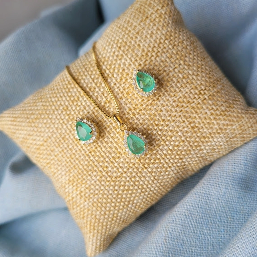 Conjunto Gota Fusion Verde Água