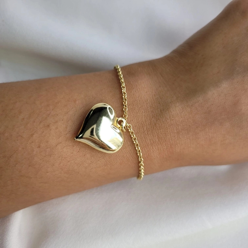 Pulseira Coração Lisa