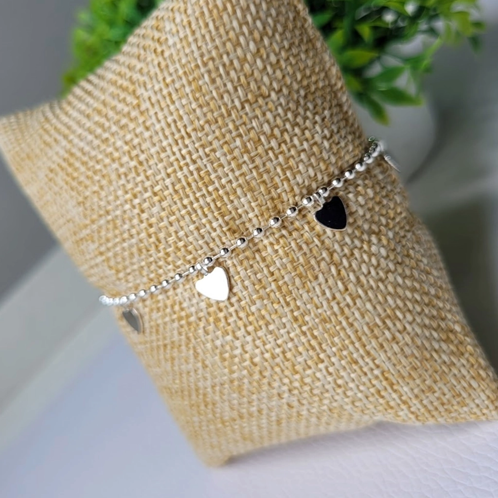 Pulseira Bolinha com Coração