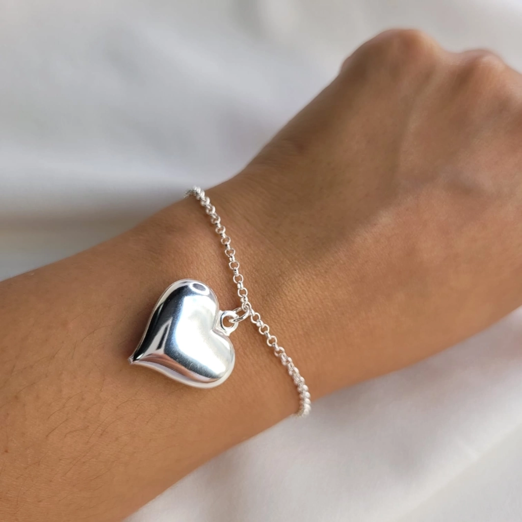 Pulseira Coração Lisa