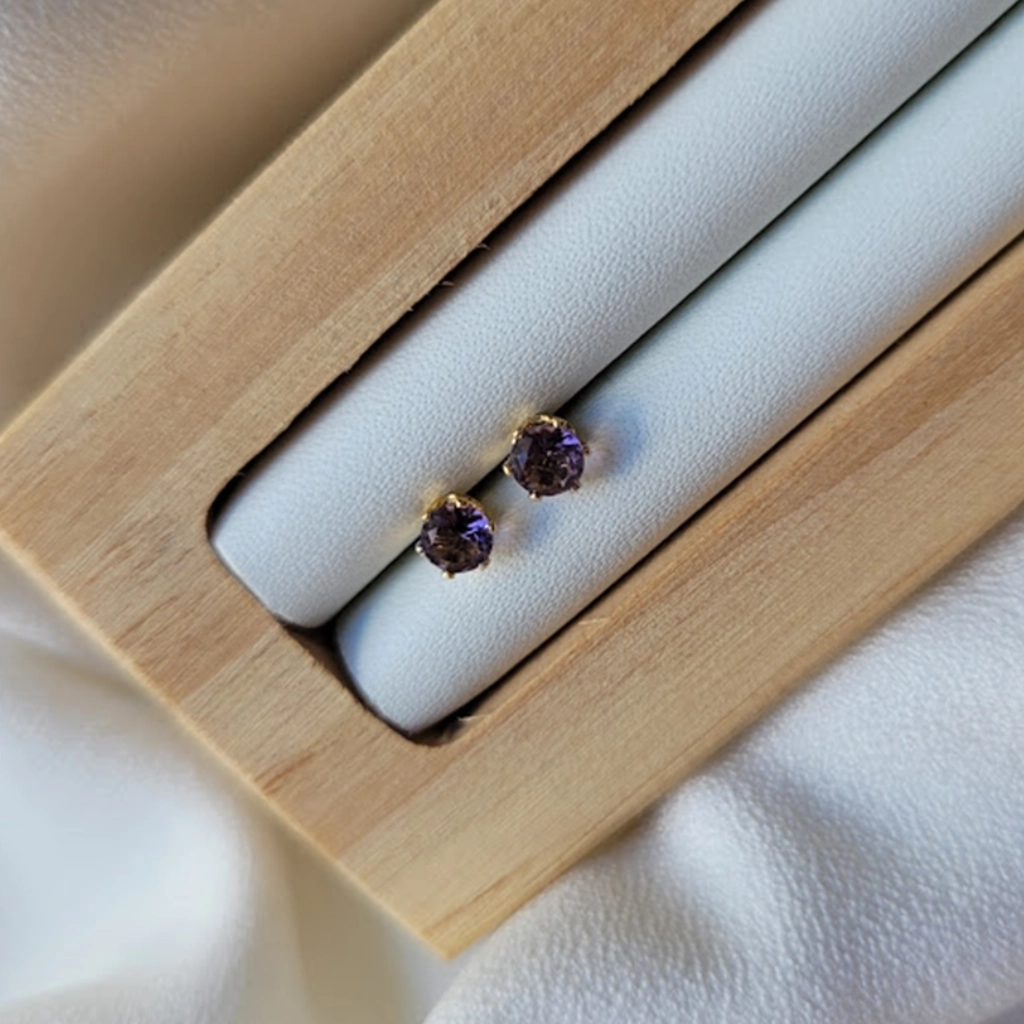 Brinco Círculo Lavanda