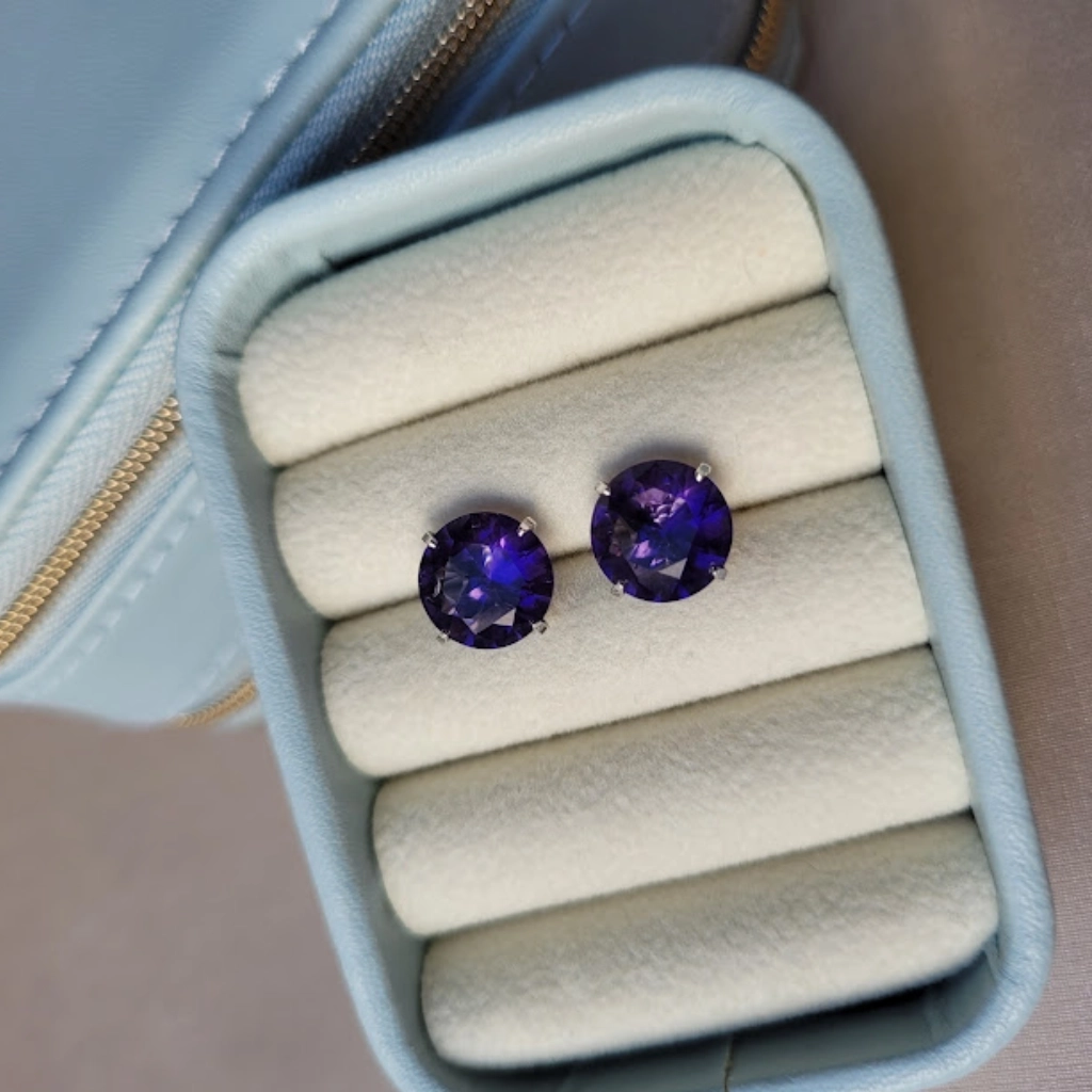 Brinco Círculo Roxo